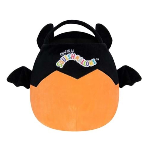 Emily the Bat Squishmallow Pumpkin Plush Treat Pail - Picture 3 of 8